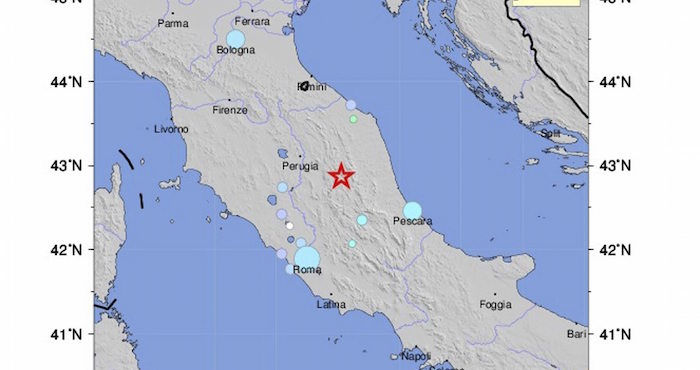 Un nuevo temblor se deja sentir en el centro de Italia. Foto: EFE