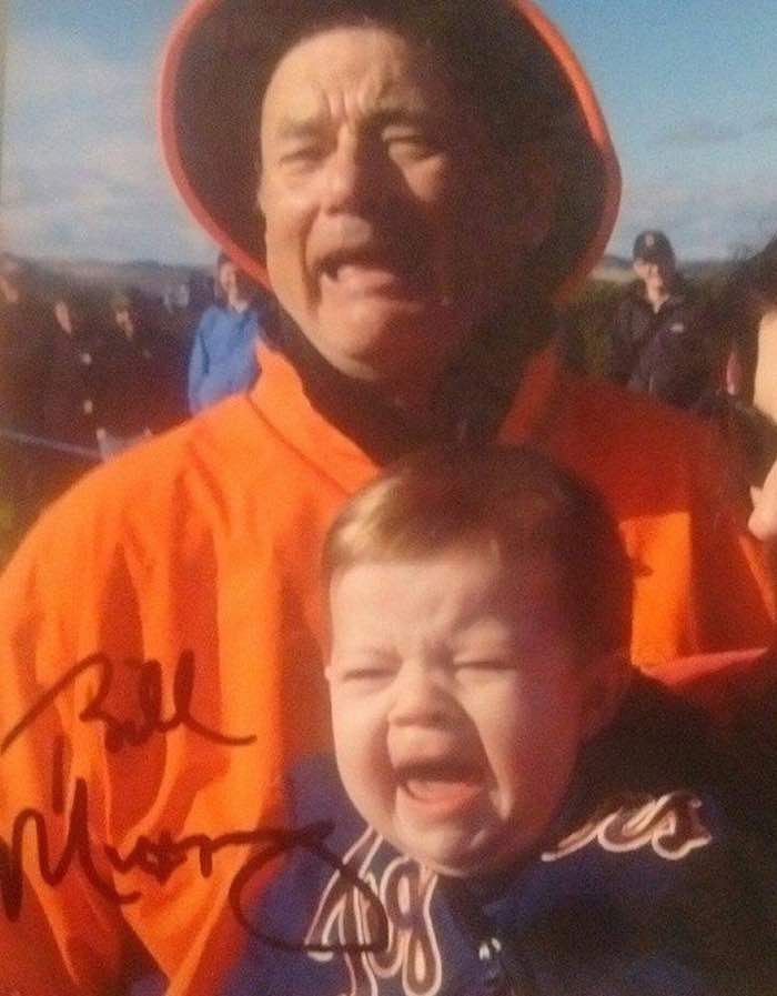 La imagen firmada por Bill Murray, no por Tom Hanks. Foto: Especial.