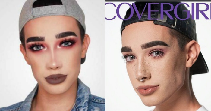 El primer modelo de maquillaje. Foto: Especial