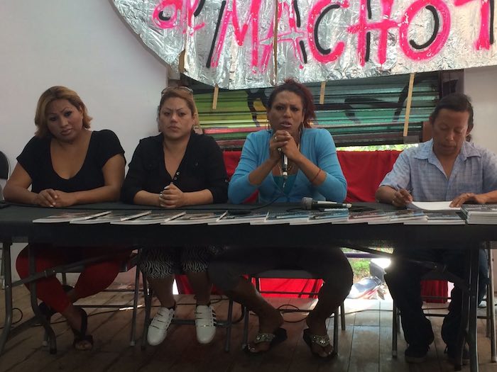 Este martes, activistas de diferentes organizaciones transexuales ofrecieron una conferencia de prensa en la Ciudad de México. Foto: Octavio Rivera, SinEmbargo