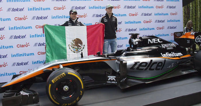 El piloto mexicano de Formula 1 Sergio “Checo” Pérez, de la escudería Sahara Forcé India , comentó que le gustaría subir al podio del Autódromo Hermanos Rodríguez. Foto: Cuartoscuro