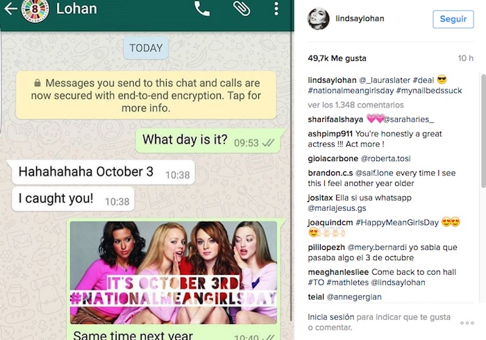 Foto: Instagram @lindsaylohan