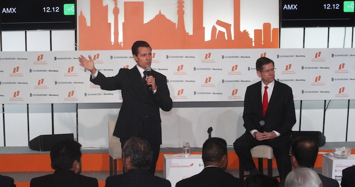 Durante el Foro Impulsando a México, Enrique Peña Nieto aseguró que un Presidente no se levanta pensando cómo joder a México y, al contrario, quiere “que le vaya bien”. Foto: Cuartoscuro