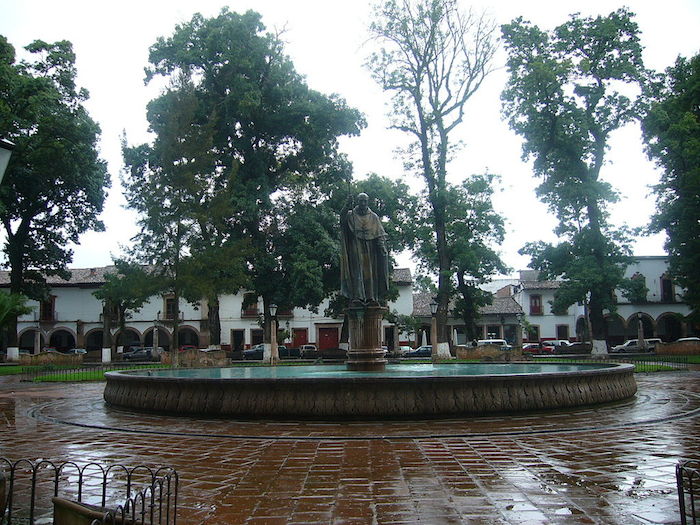 La plaza principal o De Quiroga. Foto: Wikimedia Commons.