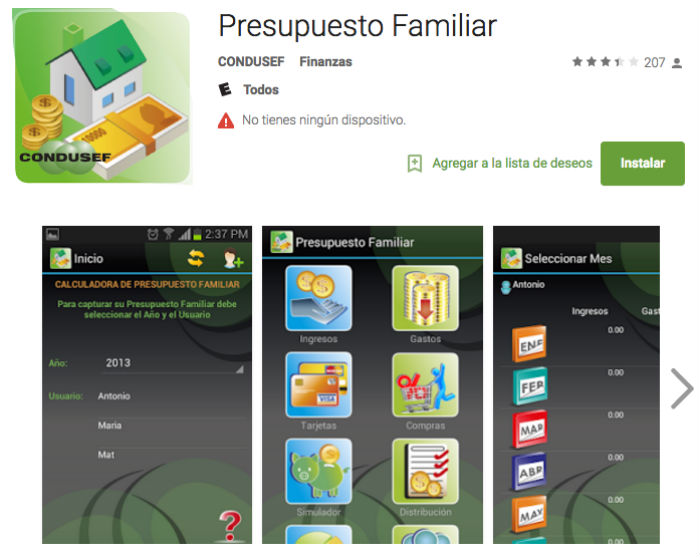 Ayuda a conocer un balance entre el dinero ganado y el gastado. Imagen: Google Play