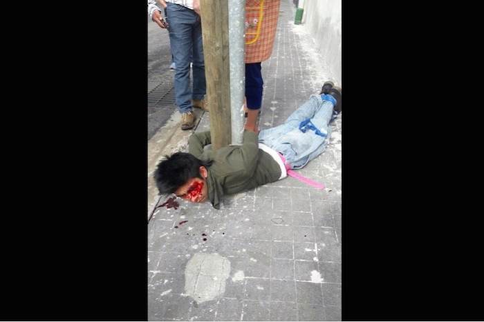 El hombre fue golpeado por los vecinos, luego de que intentara violar a una mujer. Foto: Central.