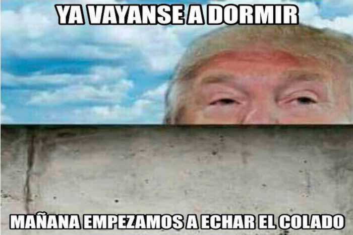Trump el albañil. Foto: Facebook.