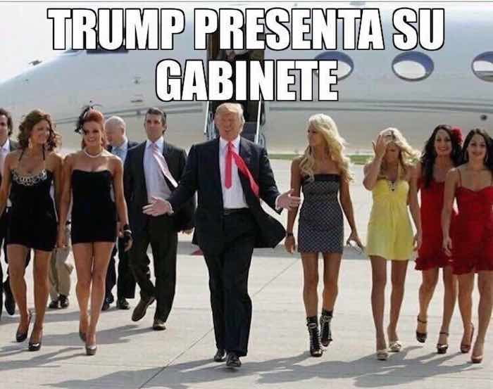 Trump el visionario. Foto: Facebook.