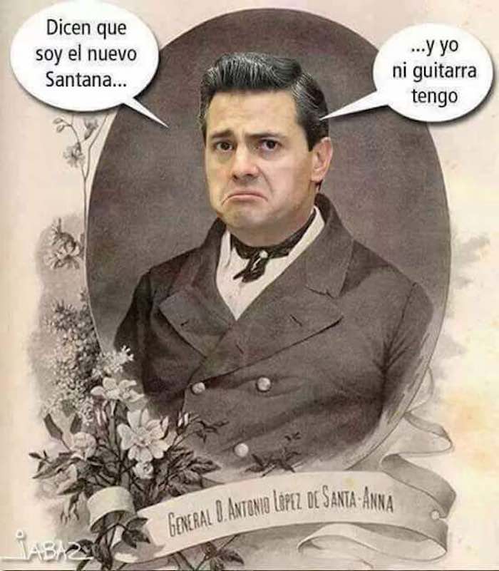 Enrique Peña Nieto a la sombra de la historia. Foto: Facebook.