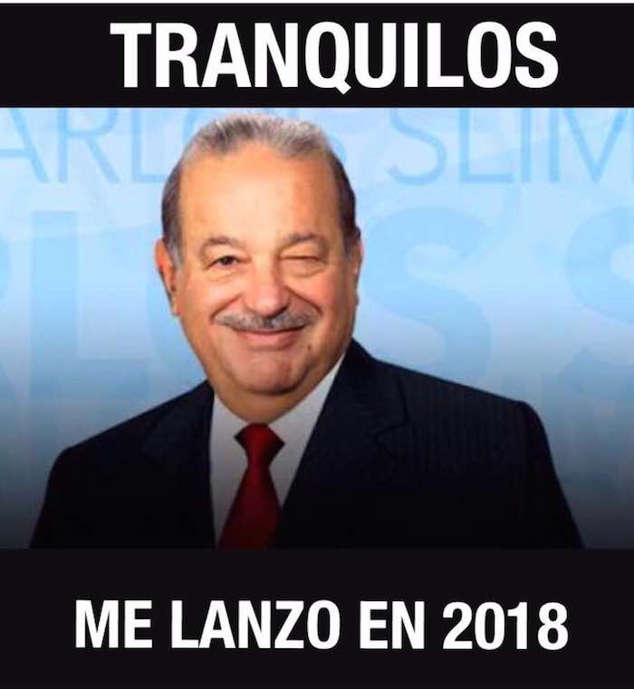 Carlos Slim: el presidenciable. Foto: Twitter.