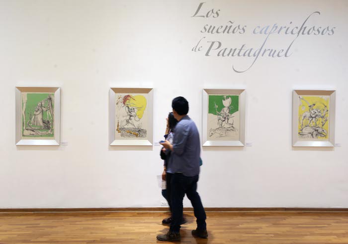 Se pueden ver dos series donde Dalí explora la faceta de la gastronomía. Foto: Ernesto Arias/EFE