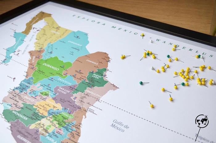 Hay uno con los pueblos mágicos de México. Imagen: wanderlustmaps