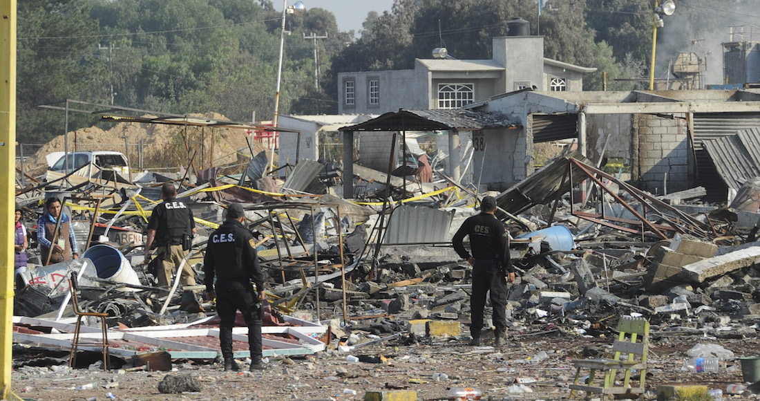 La zona tras el siniestro. Foto: Cuartoscuro