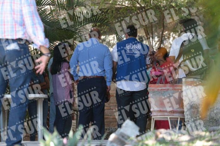 Los colectivos le reclamaron a la CNDH por el traslado de los cuerpos. Foto El Sur.