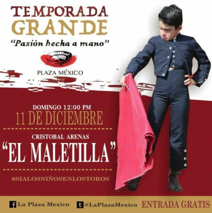 "Las corridas son legales, sí, nadie lo discute, pero no son aptas para menores, ni como actores ni como espectadores": Xane Vázquez. Foto: Facebook.