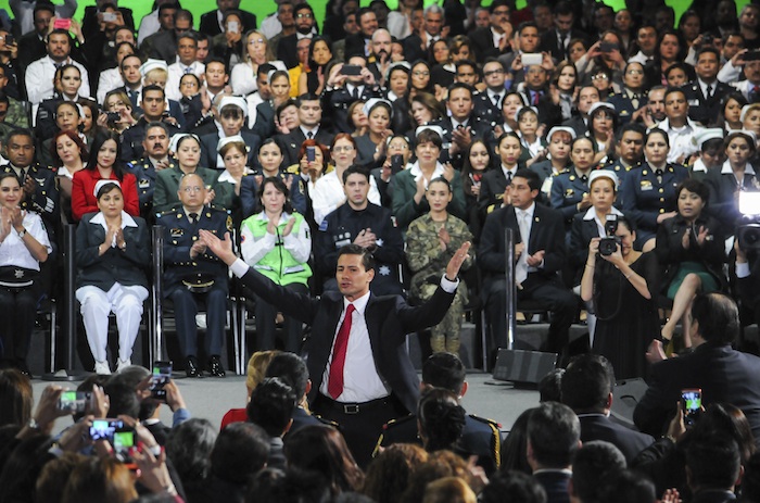 El Presidente Enrique Peña Nieto en su mensaje de gobierno. Foto: Cuartoscuro.