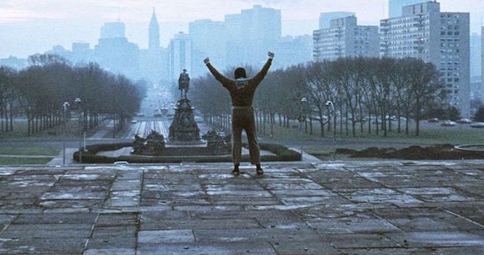 La lucha de la clase obrera por alcanzar sus sueños dignificada por el entonces desconocido Sylvester Stallone en Rocky. Foto: eldiario.es
