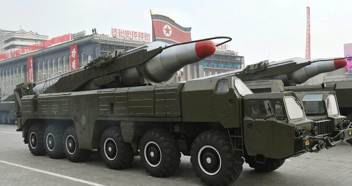 FotografÌa de archivo tomada y facilitada por la agencia norcoreana KCNA que muestra un misil Musudan . Foto: EFE