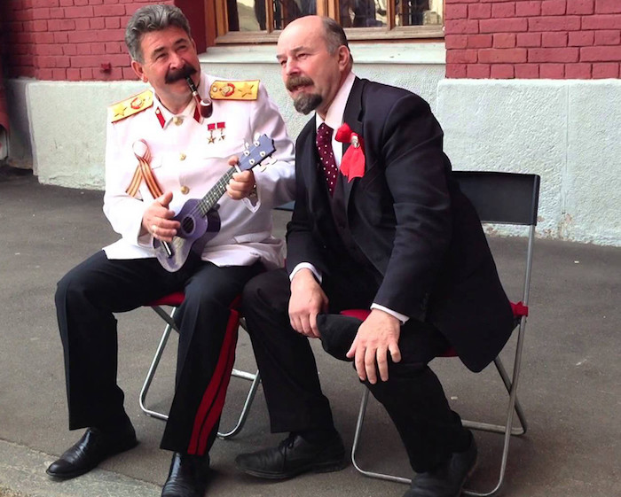 La "reencarnación " de los líderes rusos. Foto: RT