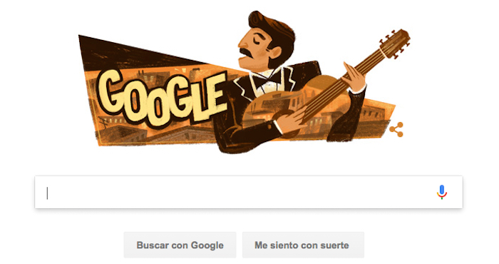 Doodle de "Chava" Flores. Foto: Google.