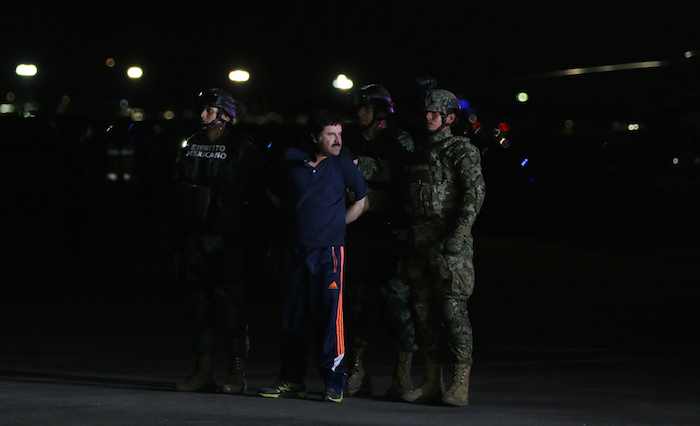 "El Chapo Guzmán" fue detenido el pasado mes de enero en Los Mochis, Sinaloa. Foto: Cuartoscuro 