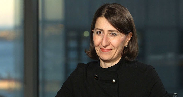 Gobernadora Gladys Berejiklian. Foto: Especial