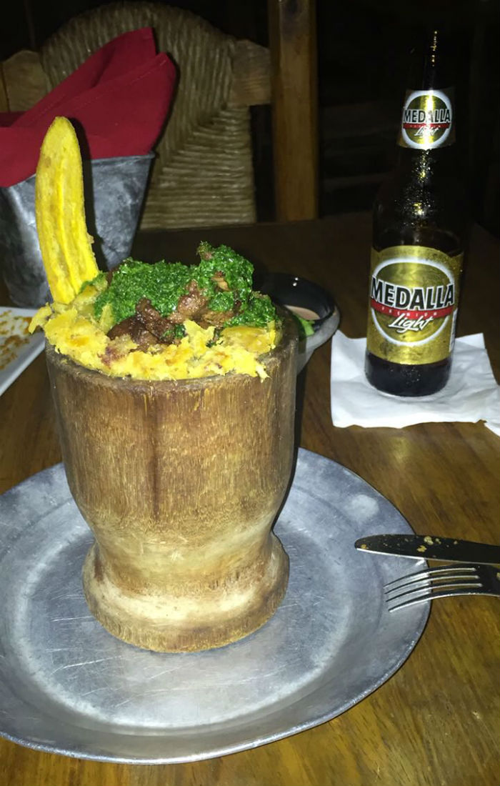 El mofongo con churrasco. Foto: Cortesía para SinEmbargo