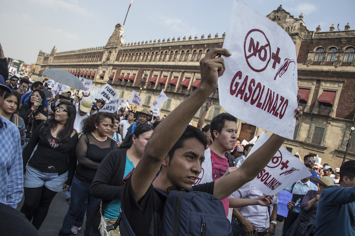 Los manifestantes acusaron también que los recientes saqueos fueron provocados por el propio Gobierno. Foto: Cuartoscuro