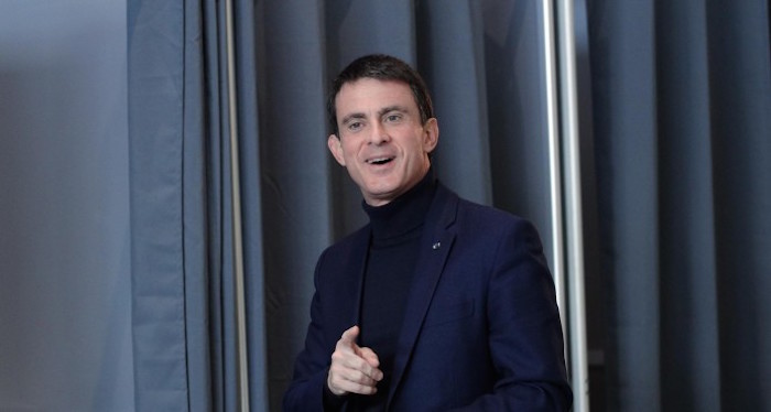 El exprimer ministro Manuel Valls entre los candidatos a la presidencia. Foto: AP