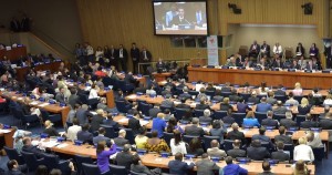 El Presidente Enrique Peña Nieto en su primera intervención en el marco de la 70 Asamblea General de la ONU. Foto: Notimex 