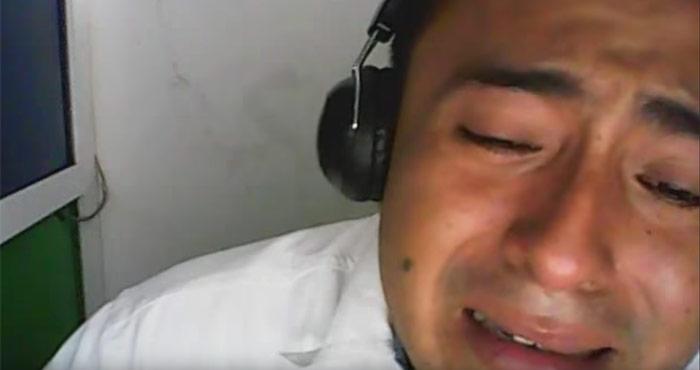 Cancún: Antes de su arresto por presunto homicidio de ex novia, Julio César lloró en VIDEO