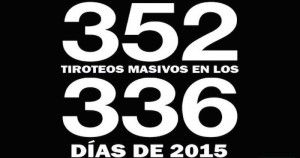 Con el de esta tarde en San Bernardino, California, se elevó a 352 el número de tiroteos masivos en Estados Unidos en lo que va del año. Poco más de uno por día, mientras que políticos de derecha insisten en que no es necesario regular la venta de armas. Imagen: The Huffington Post