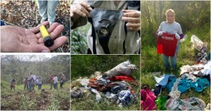 Veracruz: La brigada civil halla ropa ensangrentada de jóvenes y niños, olor a muerte, cartuchos