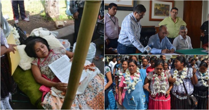 Tras 38 días de huelga de hambre, indígena consigue permisos para artesanos y disculpa del Alcalde de Orizaba