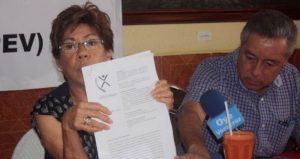 En la imagen, Adriana Chávez, líder de los pensionados. Foto: Archivo BlogExpediente.