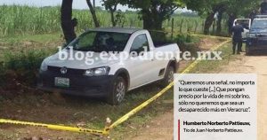 “Que pongan precio a la vida de mi sobrino. No queremos que sea un desaparecido más en Veracruz”