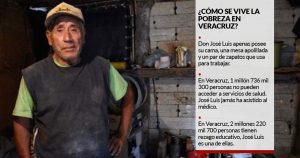 El más pobre de Xalapa, 80 años, vive a 3 kms de Sedesol. Su queja: “se chingan el dinero y se van”