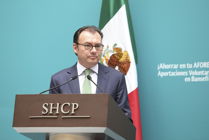 Luis Videgaray, Secretario de Hacienda y Crédito Público (SCHP) no ha velado por el cumplimiento de un compromiso para la reducción de la deuda en Chihuahua. Foto: Cuartoscuro
