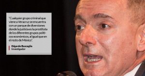 La violencia viene desde Salinas: Buscaglia; “Duarte, Yunes o el <em>Pato Donald</em> son títeres”, dice