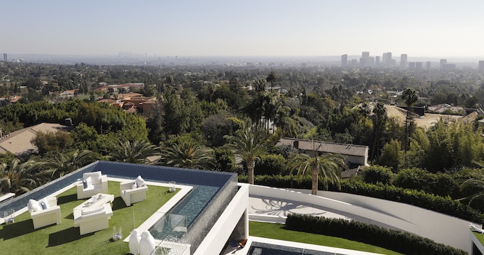 La vista desde el balcón de la alcoba principal. Foto: AP