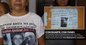 Yunes clona maltrato de Duarte a padres de desaparecidos: horas de espera bajo el sol, y sin comer