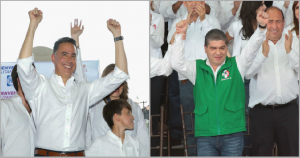 José Guillermo Anaya Llamas y Miguel Ángel Riquelme Solís. Fotos: Cuartoscuro