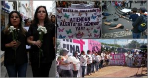 Marcha por el Día Internacional de la Mujer en Veracruz, en marzo pasado. Fotos: Cuartoscuro 