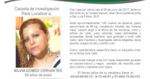 El cuerpo de Silvia, desaparecida hace 15 días, aparece sepultado en un predio de SLP