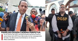 Madres, padres y hermanos de desaparecidos quieren a Duarte en la Corte Penal Internacional