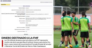 El Gobierno da más al futbol que lo que gastan Morelos, Veracruz o Edomex en cuidar a sus mujeres