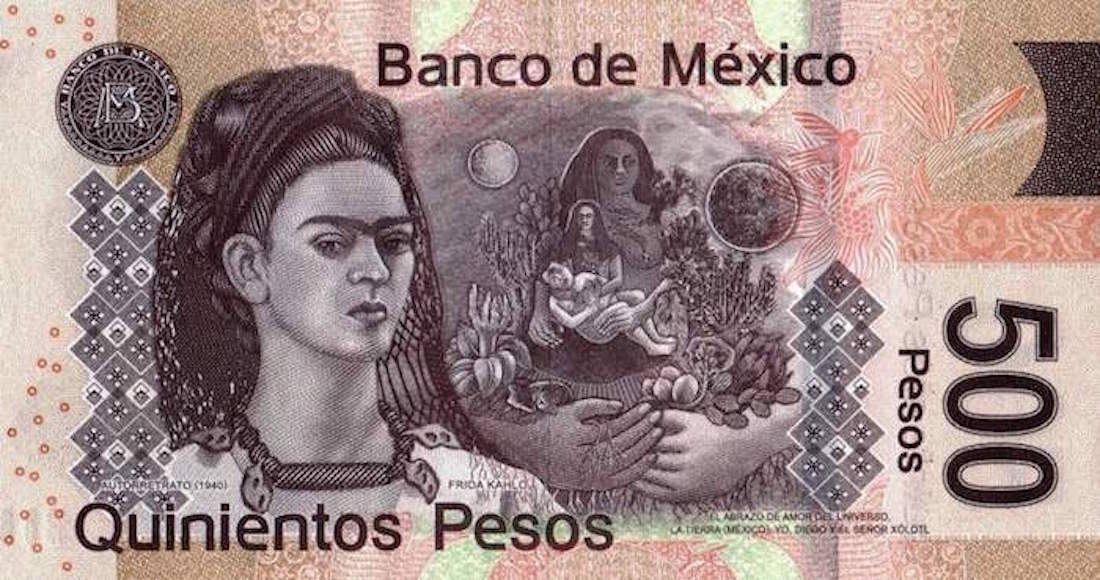 Resultado de imagen para frida en billete de 500