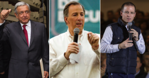 López obrador, Meade y Anaya. Fotos: Cuartoscuro