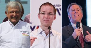 Andrés Manuel López Obrador, Ricardo Anaya y José Antonio Meade. Fotos: Cuartoscuro
