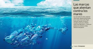 Greenpeace exige a Coca, Nestlé, Pepsi... no usar plásticos y evitar que los mares sean su basurero